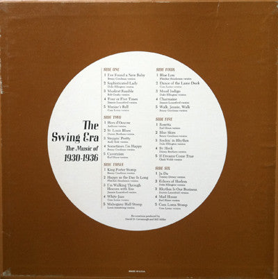 Various - The Swing Era 1930-1936: Wonderful Times: Making A Lot Out Of A Little *BOX* | Near Mint (NM) Near Mint (NM) - JAZZ / USED *NEAR MINT*