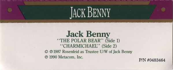 Jack Benny - Golden Age Radio Vol. 1 *CASSETTE* | Near Mint (NM) Near Mint (NM) - JAZZ / USED *NEAR MINT*