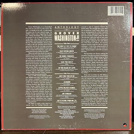 Anthology Of Grover Washington Jr. (VINYL) | Near Mint (NM or M-) Excellent+ (EX+) - JAZZ / USED *NEAR MINT*