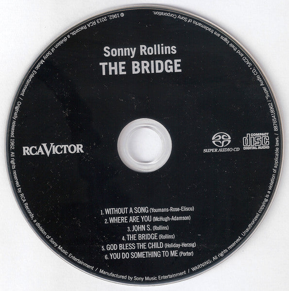 Sonny Rollins - The Bridge (SACD) | Near Mint (NM) Near Mint (NM) - JAZZ / USED *NEAR MINT*