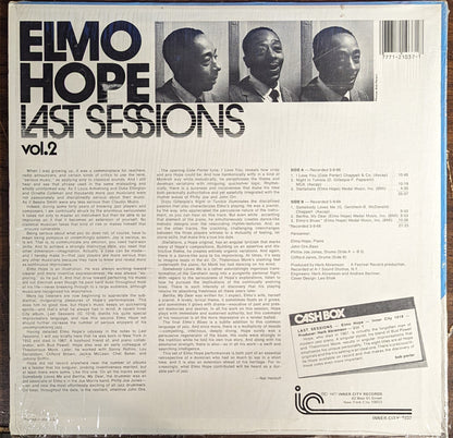 Elmo Hope - Last Sessions Vol. 2 | Near Mint (NM) Near Mint (NM) - JAZZ / USED *NEAR MINT*