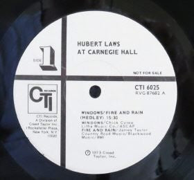 Hubert Laws - Carnegie Hall *PROMO* | Near Mint (NM) Very Good Plus (VG+) - JAZZ / USED *NEAR MINT*