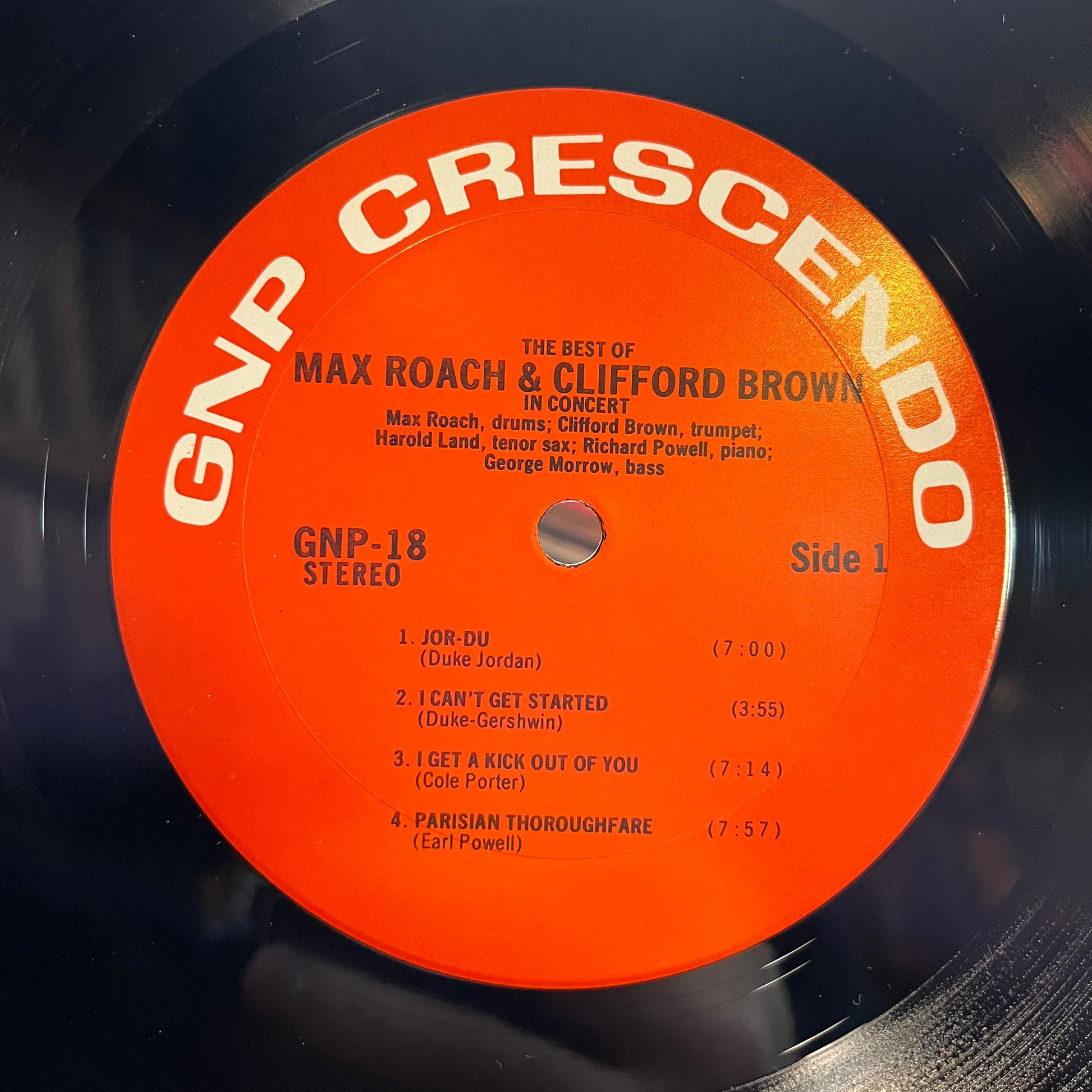 The Best Of Max Roach And Clifford Brown In Concert (VINYL) | Near Mint (NM) Near Mint (NM) - JAZZ / USED *NEAR MINT*