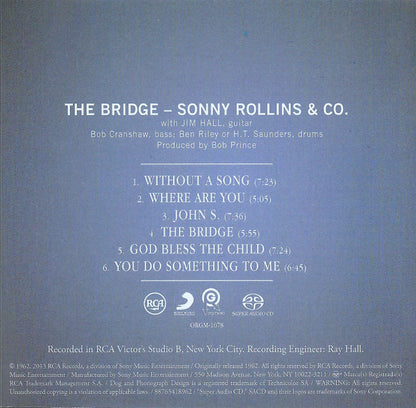 Sonny Rollins - The Bridge (SACD) | Near Mint (NM) Near Mint (NM) - JAZZ / USED *NEAR MINT*