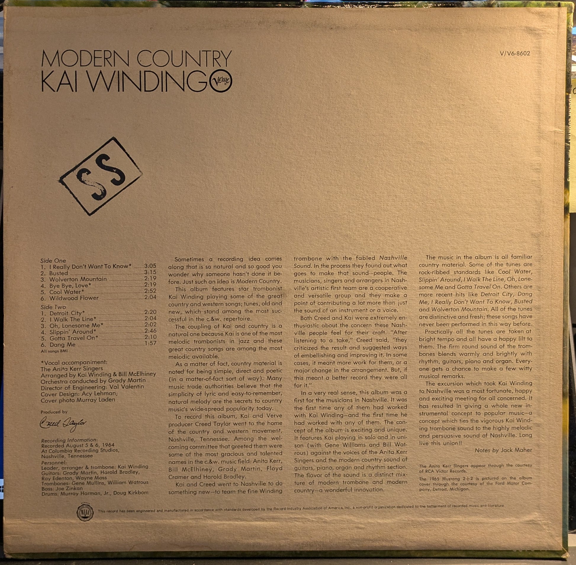 Modern Country (VINYL) | Near Mint (NM) Near Mint (NM) - JAZZ / USED *NEAR MINT*