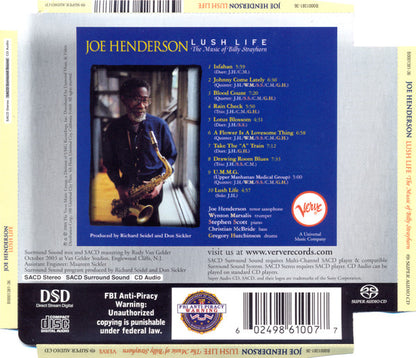 Lush Life (The Music Of Billy Strayhorn) (SACD) | Near Mint (NM or M-) Near Mint (NM or M-) - JAZZ / USED *NEAR MINT*