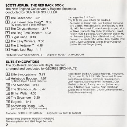 The Red Back Book · Elite Syncopations (CD) | Near Mint (NM) Near Mint (NM) - JAZZ / USED *NEAR MINT*