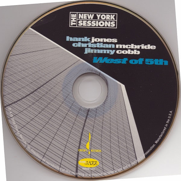 Hank Jones / Christian McBride / Jimmy Cobb - West Of 5th (SACD) | Near Mint (NM) Near Mint (NM) - JAZZ / USED *NEAR MINT*