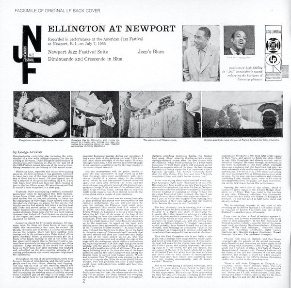 Ellington At Newport 1956 (Complete) (2xCD) | Near Mint (NM or M-) Near Mint (NM or M-) - JAZZ / USED *NEAR MINT*