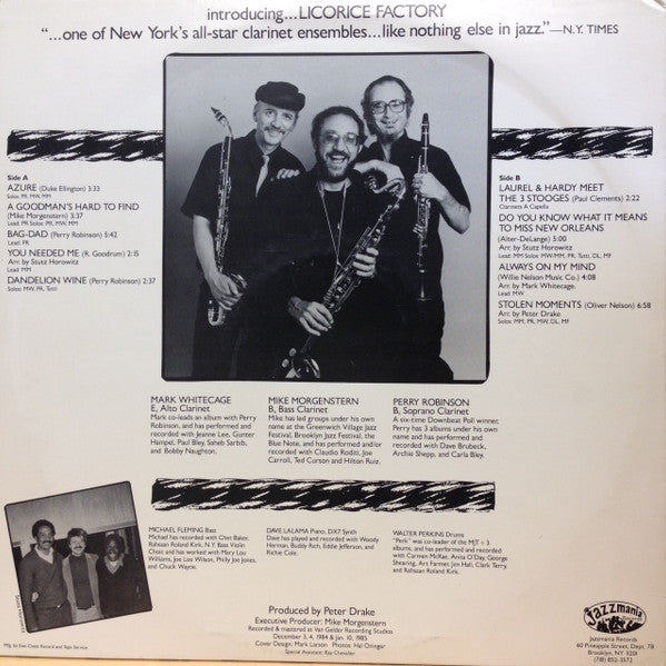 Licorice Factory - Licorice Factory *SHRINK* | Near Mint (NM) Near Mint (NM) - JAZZ / USED *NEAR MINT*