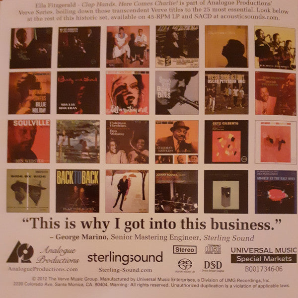 Clap Hands, Here Comes Charlie! (SACD) | Near Mint (NM) Near Mint (NM) - JAZZ / USED *NEAR MINT*