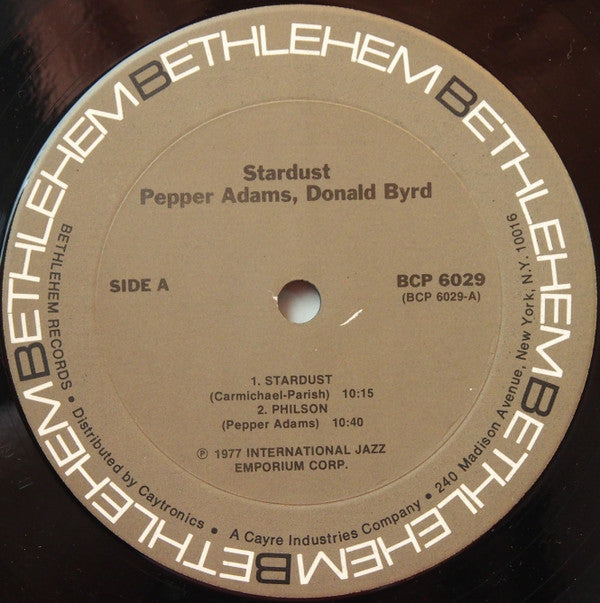 Pepper Adams - Stardust - The Bethlehem Years | Near Mint (NM) Very Good Plus (VG+) - JAZZ / USED *NEAR MINT*