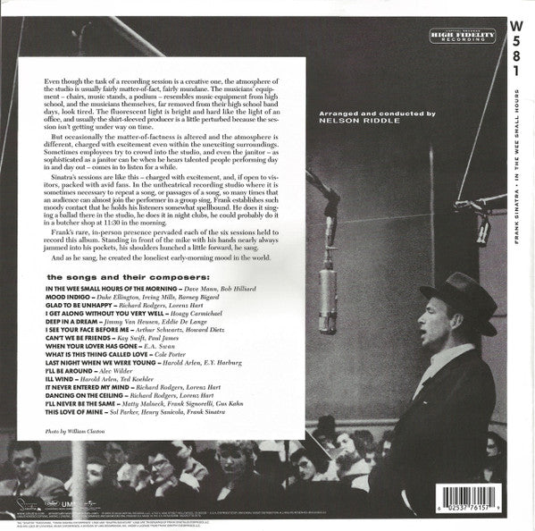 Frank Sinatra - In The Wee Small Hours (VINYL) | Near Mint (NM) Near Mint (NM) - JAZZ / USED *NEAR MINT*