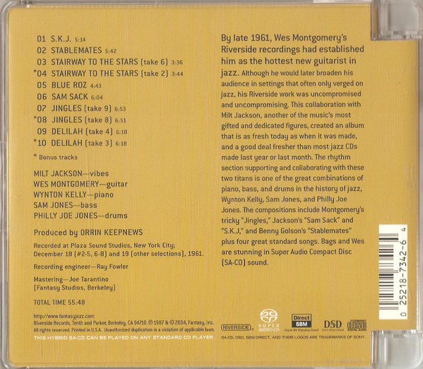 Bags Meets Wes! (SACD) | Near Mint (NM or M-) Near Mint (NM or M-) - JAZZ / USED *NEAR MINT*