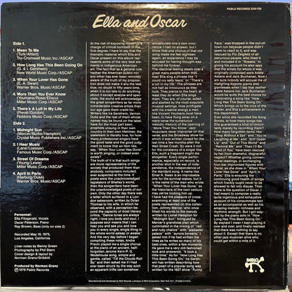 Ella Fitzgerald - Ella And Oscar *INDIANAPOLIS* | Near Mint (NM) Near Mint (NM) - JAZZ / USED *NEAR MINT*