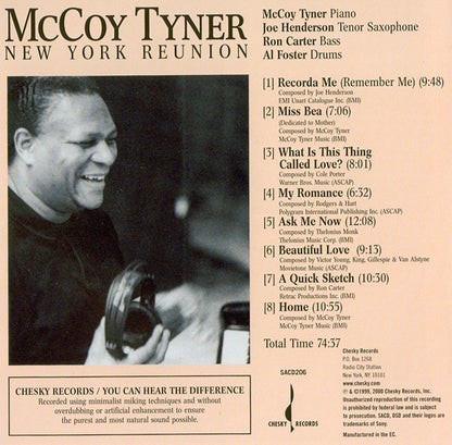 McCoy Tyner Quartet - New York Reunion (SACD) | Near Mint (NM) Near Mint (NM) - JAZZ / USED *NEAR MINT*