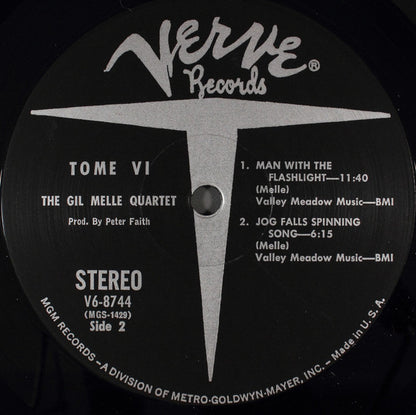 Gil Mellé - Tome VI (VINYL LP) | Near Mint (NM or M-) Very Good Plus Plus (VG++) - JAZZ / USED *NEAR MINT*