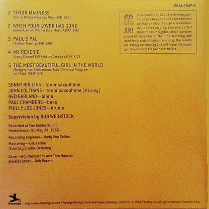 Sonny Rollins Quartet - Tenor Madness (SACD) | Near Mint (NM) Near Mint (NM) - JAZZ / USED *NEAR MINT*