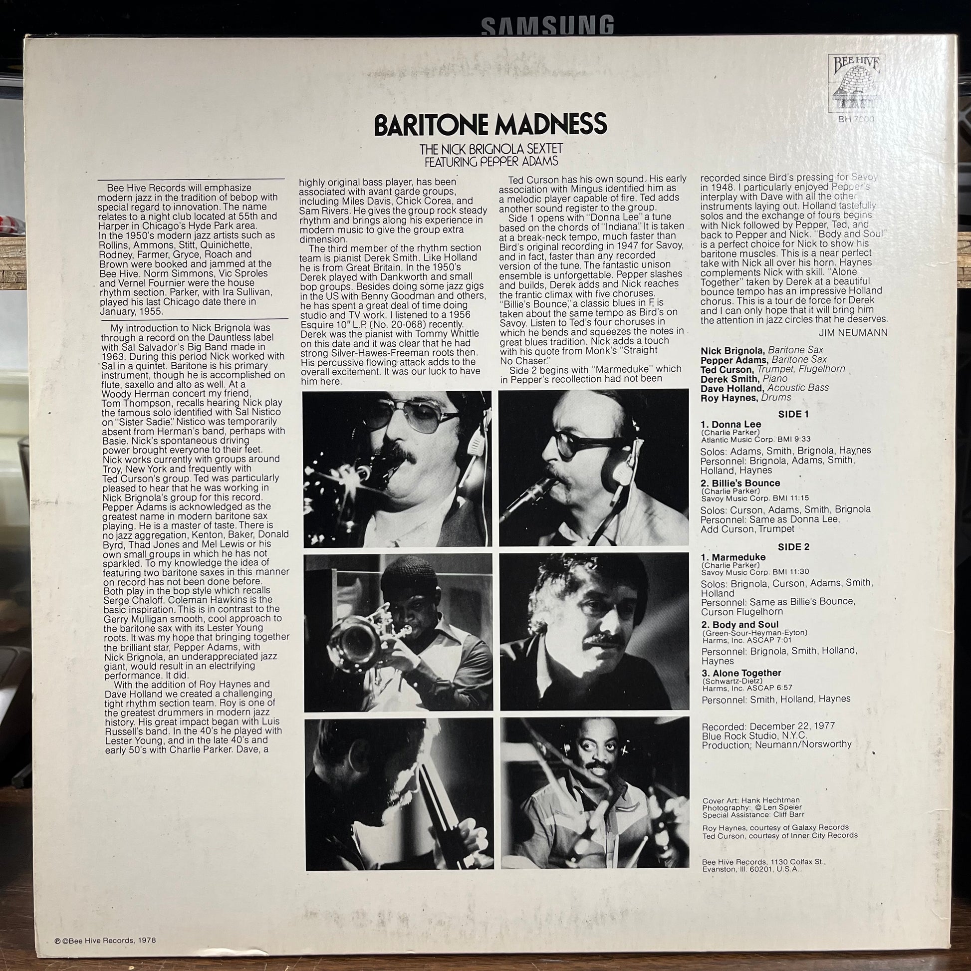 Baritone Madness (LP) | Near Mint (NM) Near Mint- (NM-) - JAZZ / USED *NEAR MINT*