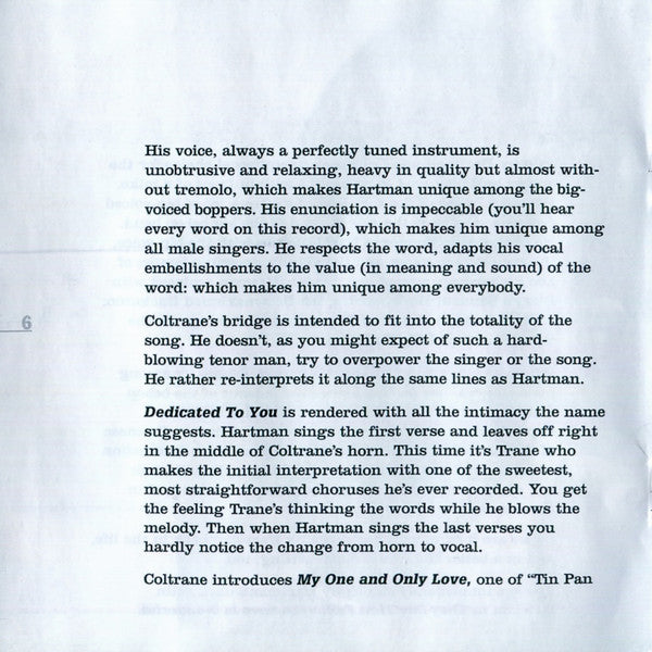 John Coltrane And Johnny Hartman (SACD) | Near Mint (NM or M-) Very Good Plus (VG+) - JAZZ / USED *NEAR MINT*