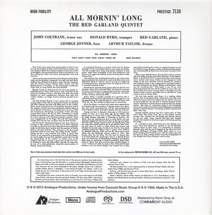The Red Garland Quintet - All Mornin' Long (SACD) | Near Mint (NM) Near Mint (NM) - JAZZ / USED *NEAR MINT*