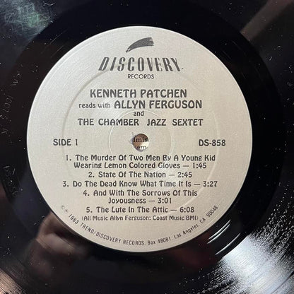Kenneth Patchen Reads With Allyn Ferguson And The Chamber Jazz Sextet (VINYL) | Near Mint (NM or M-) Near Mint (NM) - JAZZ / USED *NEAR MINT*