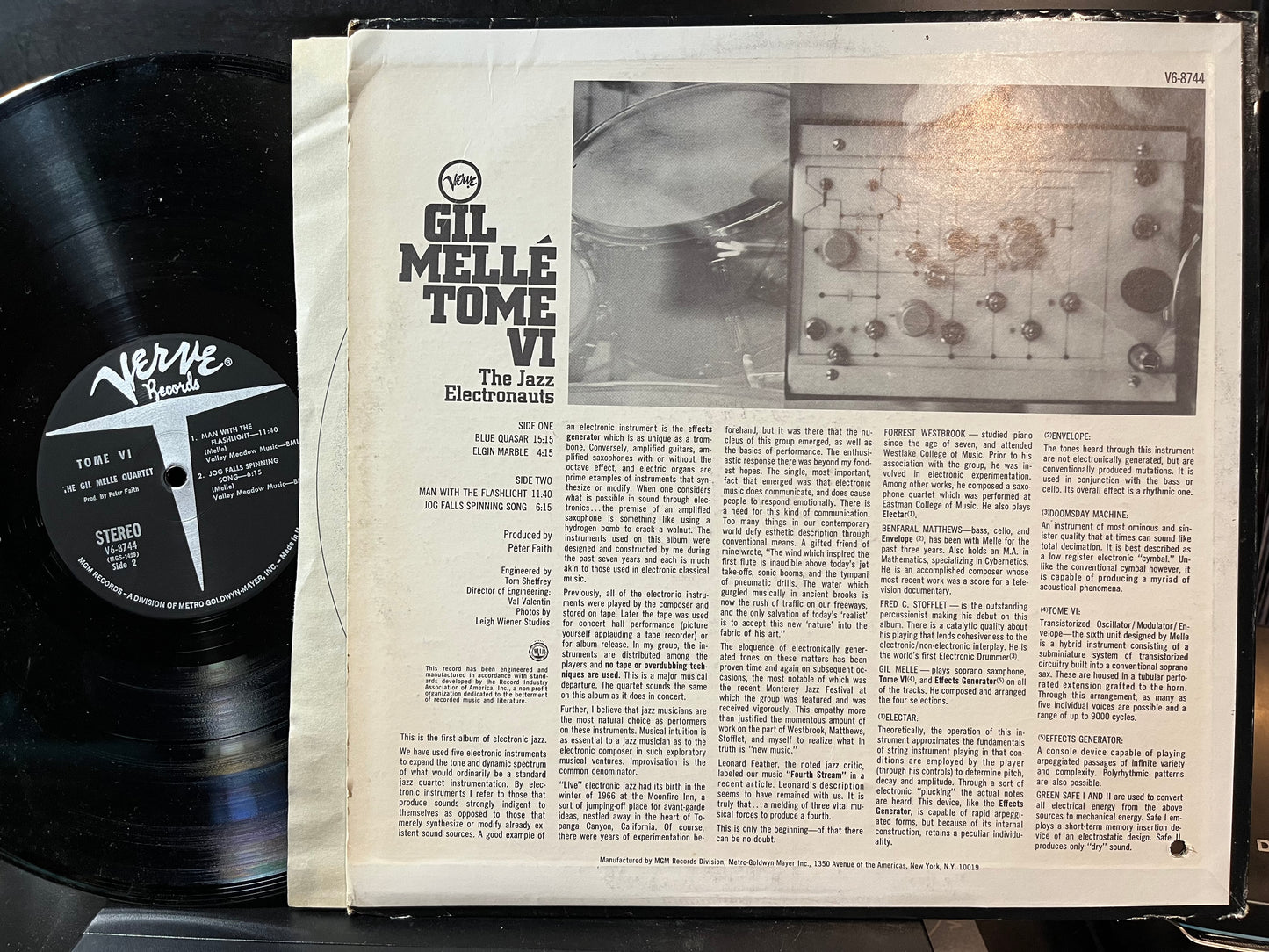 Gil Mellé - Tome VI (VINYL LP) | Near Mint (NM or M-) Very Good Plus Plus (VG++) - JAZZ / USED *NEAR MINT*