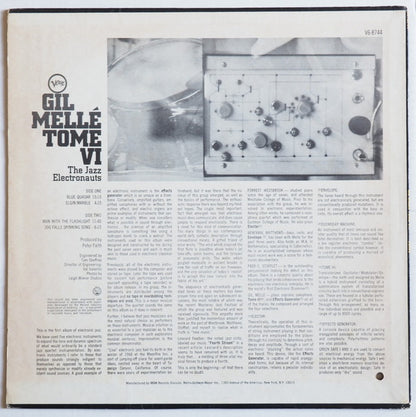 Gil Mellé - Tome VI (VINYL LP) | Near Mint (NM or M-) Very Good Plus Plus (VG++) - JAZZ / USED *NEAR MINT*