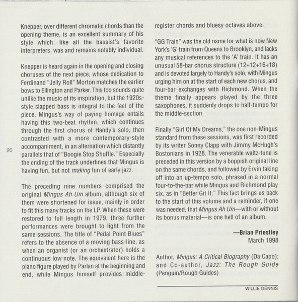 Mingus Ah Um (SACD) | Near Mint (NM or M-) Near Mint (NM or M-) - JAZZ / USED *NEAR MINT*