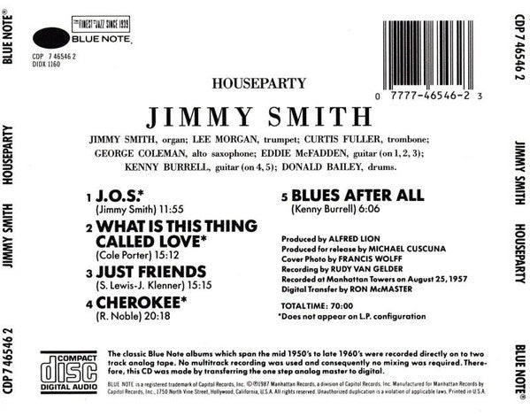 House Party (CD) | Near Mint (NM or M-) Near Mint (NM or M-) - JAZZ / USED *NEAR MINT*