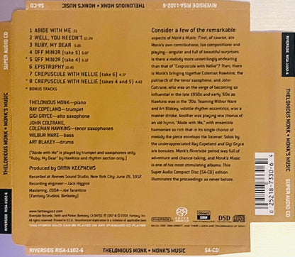 Monk's Music (SACD) | Near Mint (NM) Near Mint (NM) - JAZZ / USED *NEAR MINT*