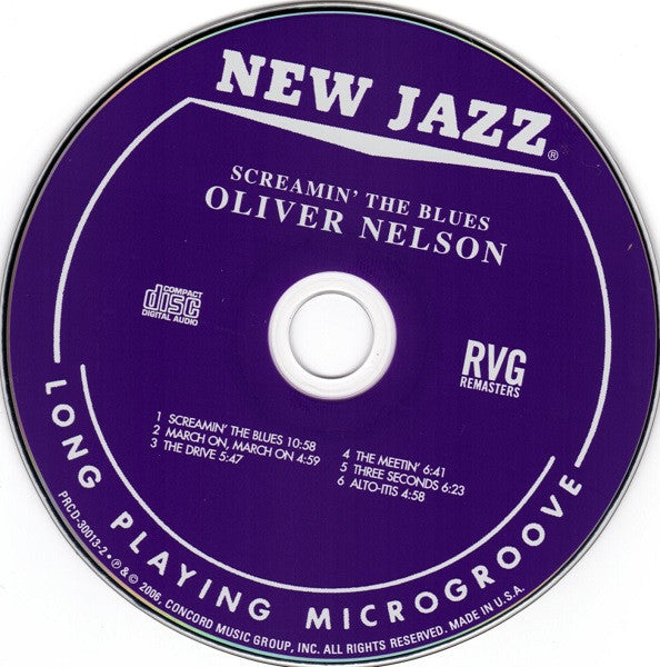 Oliver Nelson - Screamin' The Blues (CD) | Near Mint (NM) Near Mint (NM) - JAZZ / USED *NEAR MINT*