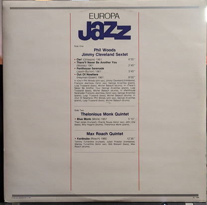 Thelonious Monk - Europa Jazz *ITALY* | Near Mint (NM) Excellent (EX) - JAZZ / USED *NEAR MINT*