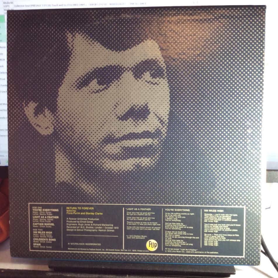 Chick Corea - Light As A Feather ( VINYL LP Polydor ‎– PD 5525, Polydor ‎– PD-5525) | USED Near Mint (NM) Excellent (EX) - JAZZ / USED *NEAR MINT*