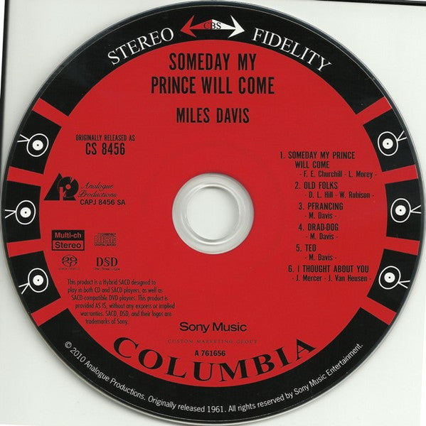 Someday My Prince Will Come (SACD) | Near Mint (NM or M-) Near Mint (NM or M-) - JAZZ / USED *NEAR MINT*