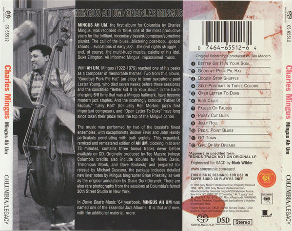 Mingus Ah Um (SACD) | Near Mint (NM or M-) Near Mint (NM or M-) - JAZZ / USED *NEAR MINT*