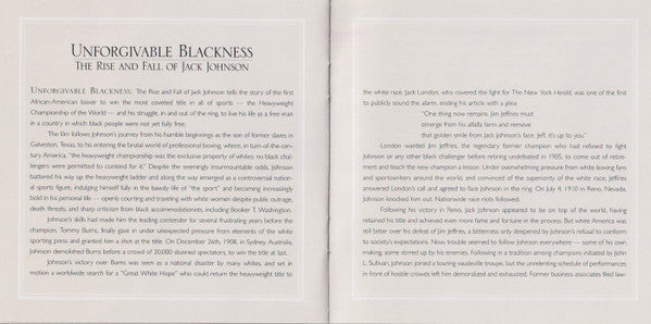 Unforgivable Blackness - The Rise And Fall Of Jack Johnson (CD) | Near Mint (NM or M-) Near Mint (NM or M-) - JAZZ / USED *NEAR MINT*