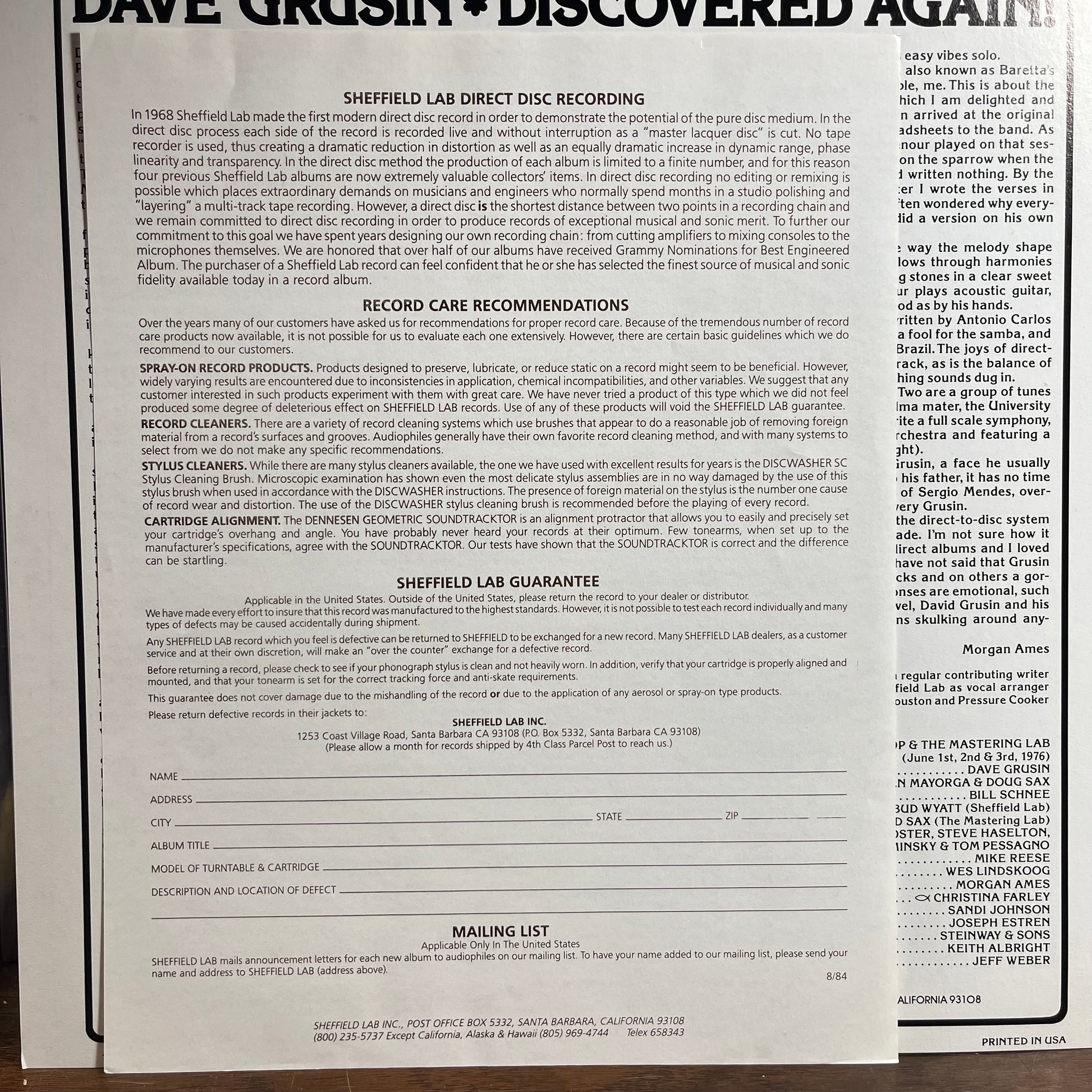 Discovered Again! (VINYL) | Near Mint (NM) Excellent+ (EX+) - JAZZ / USED *NEAR MINT*