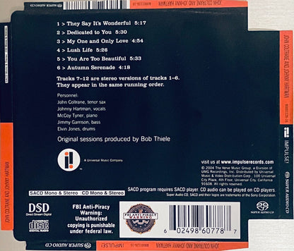 John Coltrane And Johnny Hartman (SACD) | Near Mint (NM or M-) Very Good Plus (VG+) - JAZZ / USED *NEAR MINT*