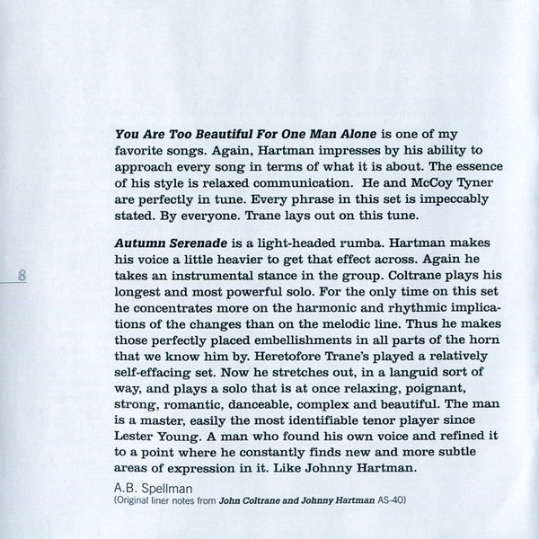 John Coltrane And Johnny Hartman (SACD) | Near Mint (NM or M-) Very Good Plus (VG+) - JAZZ / USED *NEAR MINT*