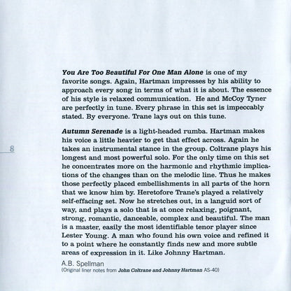 John Coltrane And Johnny Hartman (SACD) | Near Mint (NM or M-) Very Good Plus (VG+) - JAZZ / USED *NEAR MINT*