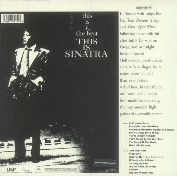 Frank Sinatra - This Is Sinatra Volume Two (VINYL) | Near Mint (NM) Near Mint (NM) - JAZZ / USED *NEAR MINT*