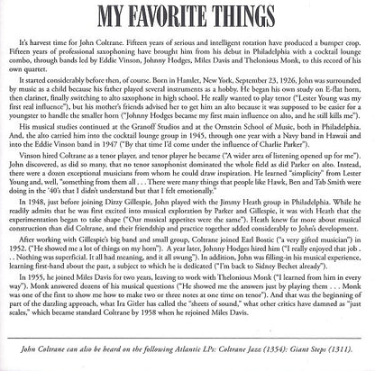 My Favorite Things (SACD) | Near Mint (NM or M-) Near Mint (NM or M-) - JAZZ / USED *NEAR MINT*
