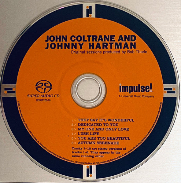 John Coltrane And Johnny Hartman (SACD) | Near Mint (NM or M-) Very Good Plus (VG+) - JAZZ / USED *NEAR MINT*