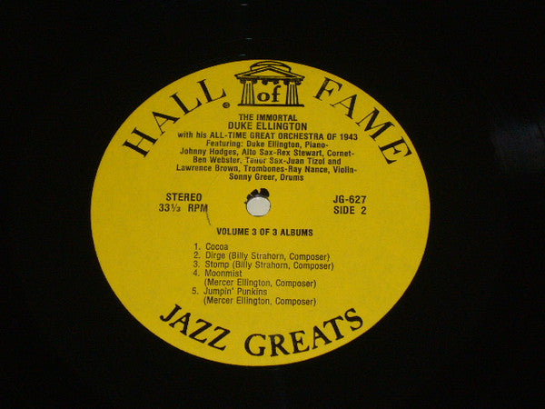 Duke Ellington - The Immortal Duke Ellington Volume 3 Of 3 Albums | Near Mint (NM) Near Mint (NM) - JAZZ / USED *NEAR MINT*