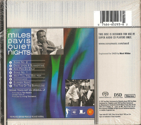 Quiet Nights (SACD) | Near Mint (NM) Near Mint (NM) - JAZZ / USED *NEAR MINT*