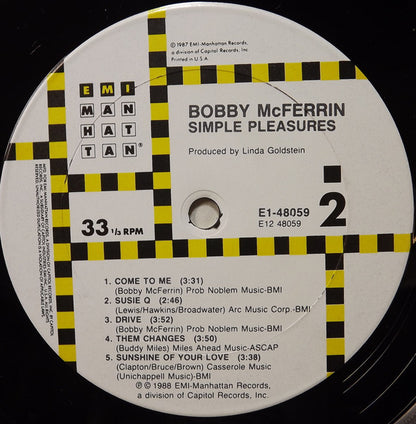 Bobby McFerrin - Simple Pleasures | Near Mint (NM) Near Mint (NM) - JAZZ / USED *NEAR MINT*