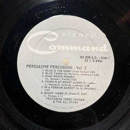 Persuasive Percussion Volume 2 (VINYL) | Near Mint (NM) Excellent (EX) - JAZZ / USED *NEAR MINT*