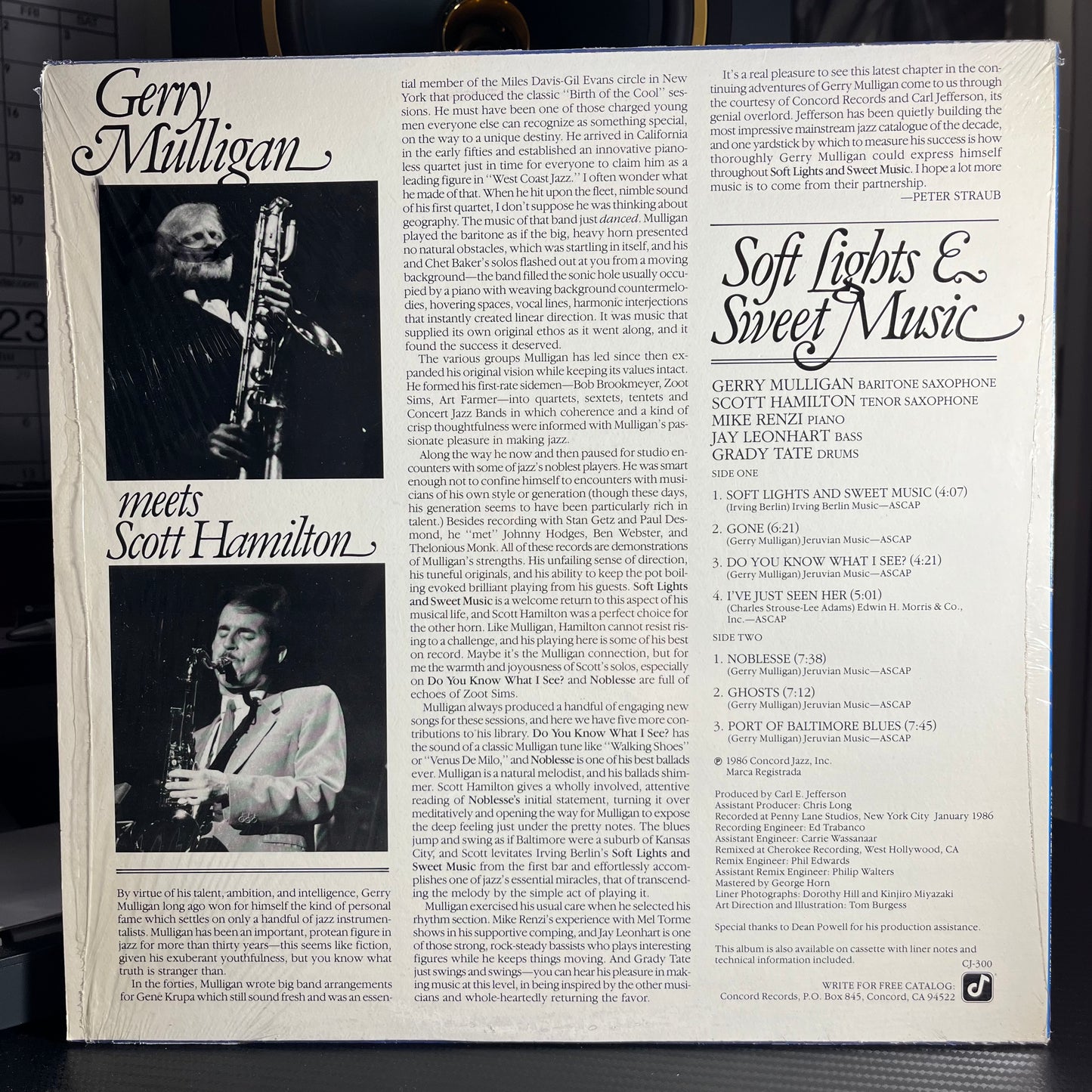 Gerry Mulligan - Soft Lights & Sweet Music | Near Mint (NM) Mint (M) - JAZZ / USED *NEAR MINT*