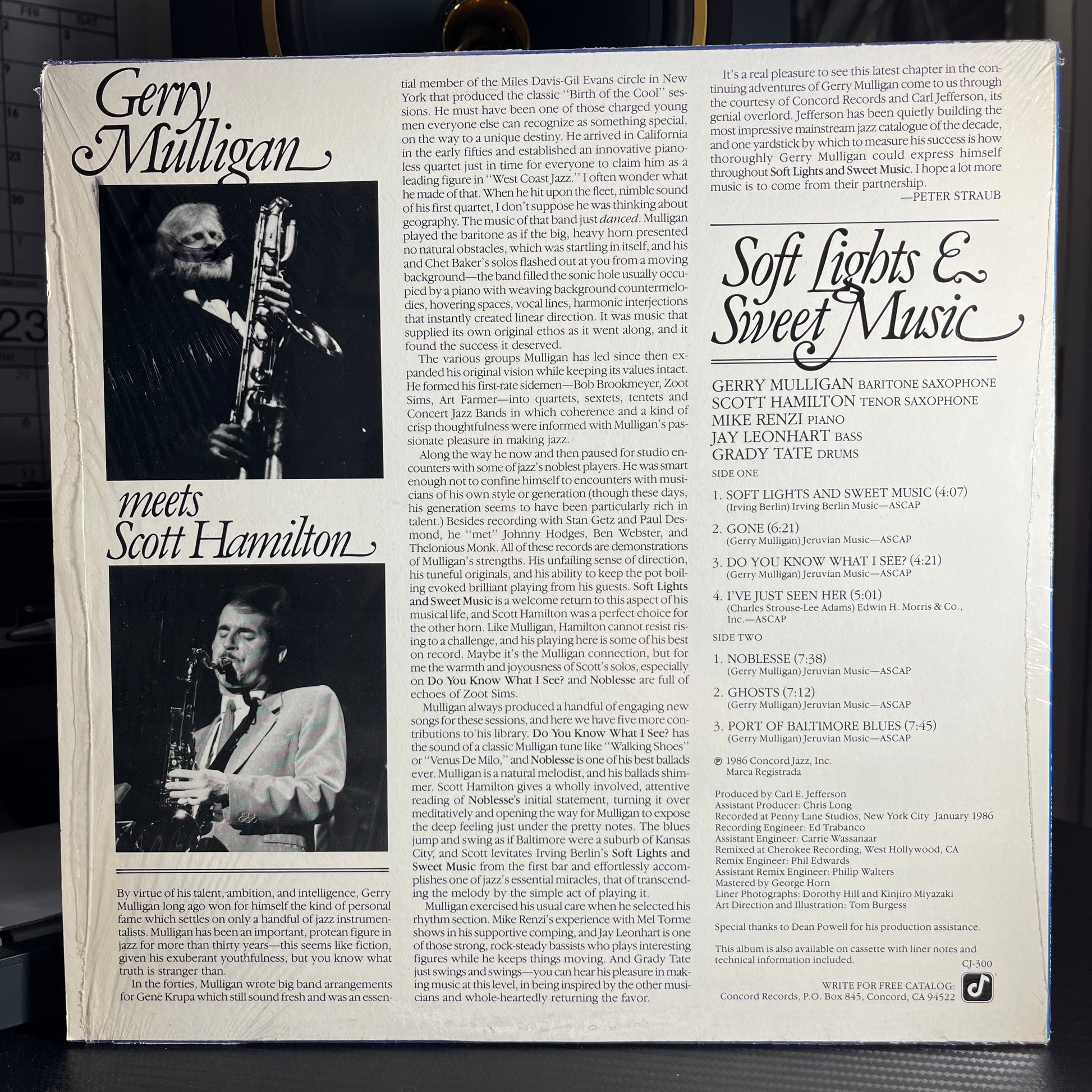 Gerry Mulligan - Soft Lights & Sweet Music | Near Mint (NM) Mint (M) - JAZZ / USED *NEAR MINT*